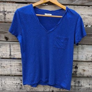 Madewell Blue Short Sleeved Shirt Size M